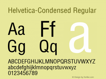 Helvetica-Condensed Altsys Metamorphosis:12/8/91图片样张