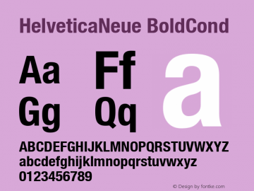 HelveticaNeue BoldCond Macromedia Fontographer 4.1.5 1/27/03图片样张