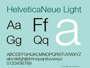 HelveticaNeue Light Macromedia Fontographer 4.1.4 2008.1.14图片样张
