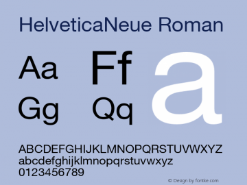 HelveticaNeue Roman Macromedia Fontographer 4.1.5 1/27/03图片样张