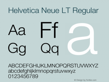 HelveticaNeueLT-Light '006.002'图片样张