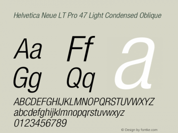 HelveticaNeueLTPro-LtCnO Version 1.200;PS 001.002;hotconv 1.0.38图片样张