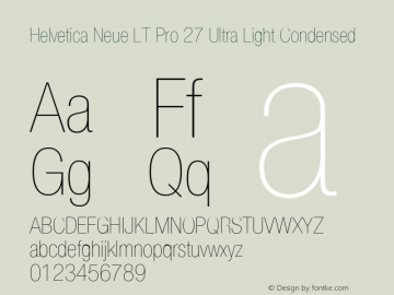 HelveticaNeueLTPro-UltLtCn Version 1.200;PS 001.002;hotconv 1.0.38图片样张
