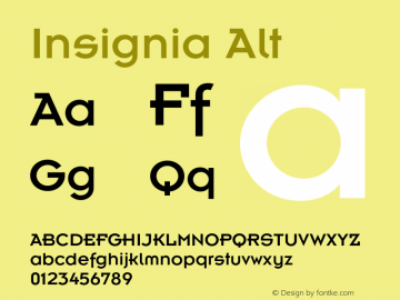 Insignia-A OTF 1.0;PS 001.000;Core 1.0.22图片样张