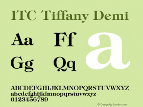 ITC Tiffany Demi Version 003.001图片样张