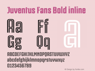 Juventus Fans Bold inline Version 1.001图片样张