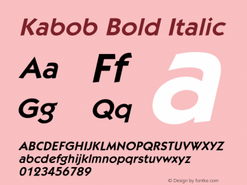 Kabob Bold Italic Weatherly Systems, Inc.  6/10/95图片样张