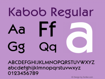 Kabob Regular The WSI-Fonts Professional Collection图片样张