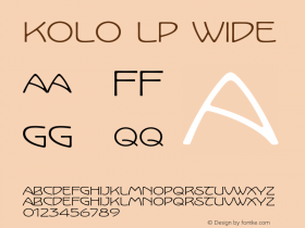 KoloLP-Wide OTF 1.0;PS 001.000;Core 1.0.22图片样张