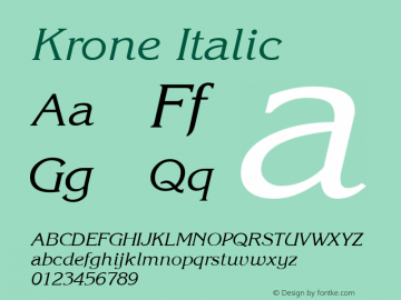 Krone Italic Altsys Metamorphosis:12/19/95图片样张