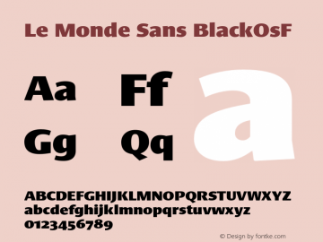 Le Monde Sans Black OsF Version 001.000图片样张
