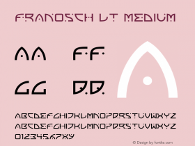 Franosch LT Medium Version 001.000 Font Sample