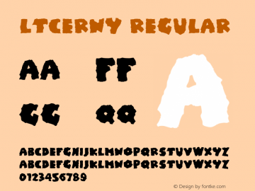 LTCerny Regular 001.000 Font Sample