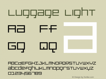 Luggage-Light Version 001.000图片样张