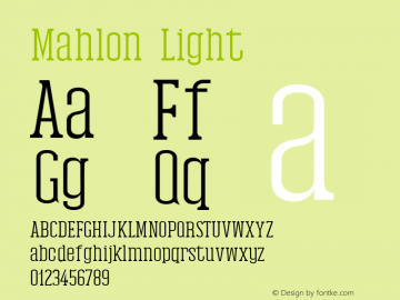 Mahlon Light Version 1.0图片样张