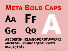 Meta-Bold Caps Version 4.301图片样张