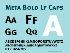 Meta-Bold Lf Caps Version 4.301图片样张