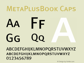 MetaPlusBook Caps Macromedia Fontographer 4.1.5 11/19/99图片样张