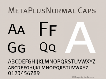 MetaPlusNormal Caps Macromedia Fontographer 4.1.5 11/19/99图片样张