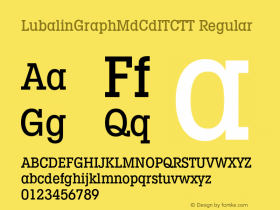 LubalinGraphMdCdITCTT Regular Version 001.001图片样张