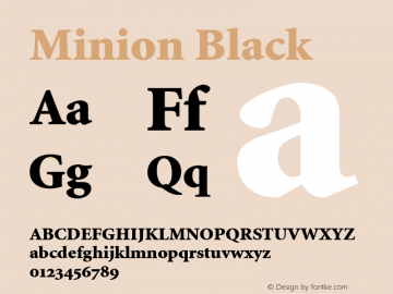 Minion Black Oldstyle Figures Version 001.001图片样张