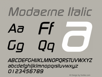 Modaerne Italic Weatherly Systems, Inc.  6/12/95图片样张