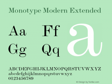 ModernMT-Extended OTF 1.0;PS 001.000;Core 1.0.22图片样张
