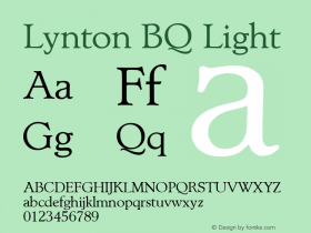 Lynton BQ Light Version 001.000图片样张