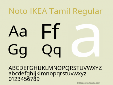Noto IKEA Tamil Regular Version 1.0图片样张