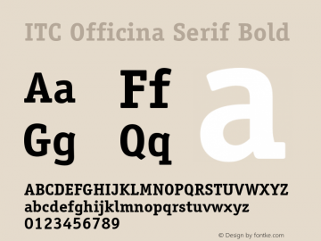 OfficinaSerif-Bold OTF 1.0;PS 001.000;Core 1.0.22图片样张