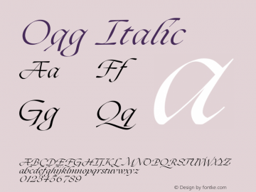 Ogg Italic Version 1.010图片样张