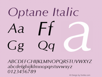 Optane Italic Weatherly Systems, Inc.  6/13/95图片样张