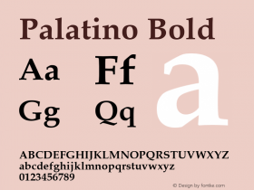 Palatino Bold 3.8图片样张
