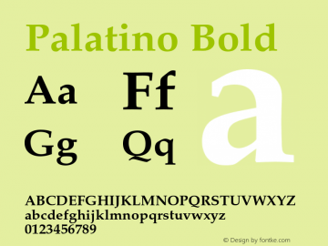 Palatino-Bold 002.000图片样张