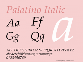 Palatino-Italic 002.000图片样张