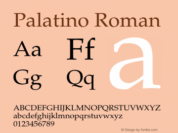 Palatino-Roman 002.000图片样张