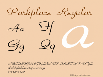 Parkplace Regular Weatherly Systems, Inc.  6/13/95图片样张