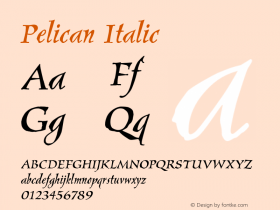 Pelican OTF 1.0;PS 001.000;Core 1.0.22图片样张