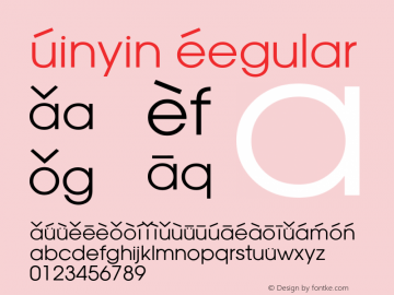 Pinyin Altsys Fontographer 4.0 6/19/97图片样张