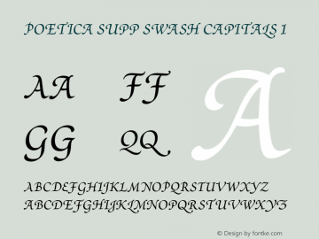 Poetica-SuppSwashCapsI OTF 1.0;PS 001.001;Core 1.0.22图片样张