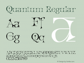 Quantum Version 1.00;December 22, 2020;FontCreator 12.0.0.2525 64-bit图片样张