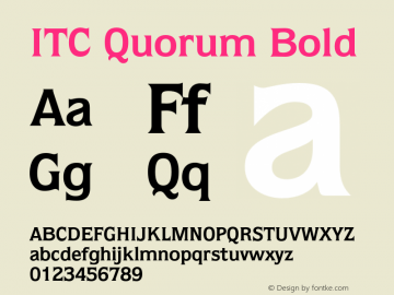 Quorum-Bold OTF 1.0;PS 001.002;Core 1.0.22图片样张