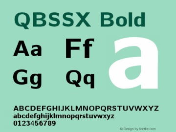 QBSSX Bold 1.05图片样张