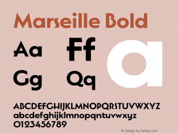 Marseille Bold Version 2.007图片样张