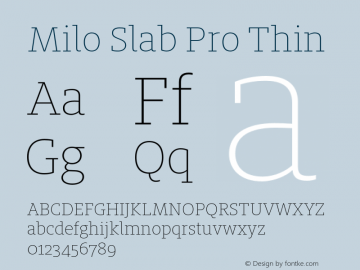 MiloSlabPro-Thin Version 7.504; 2014; Build 1021图片样张