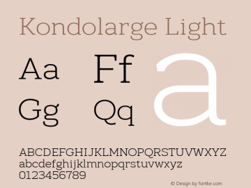 Kondolarge Light Version 1.001图片样张