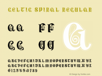 Celtic Spiral Version 1.001;Fontself Maker 3.5.1图片样张
