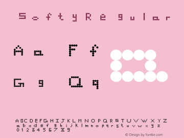 Softy Regular Version 1.0 Font Sample