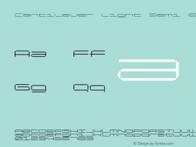 Cantilever-LightSemiEx Version 1.000;hotconv 1.0.109;makeotfexe 2.5.65596图片样张