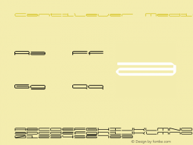 Cantilever-MediumEx Version 1.000;hotconv 1.0.109;makeotfexe 2.5.65596图片样张